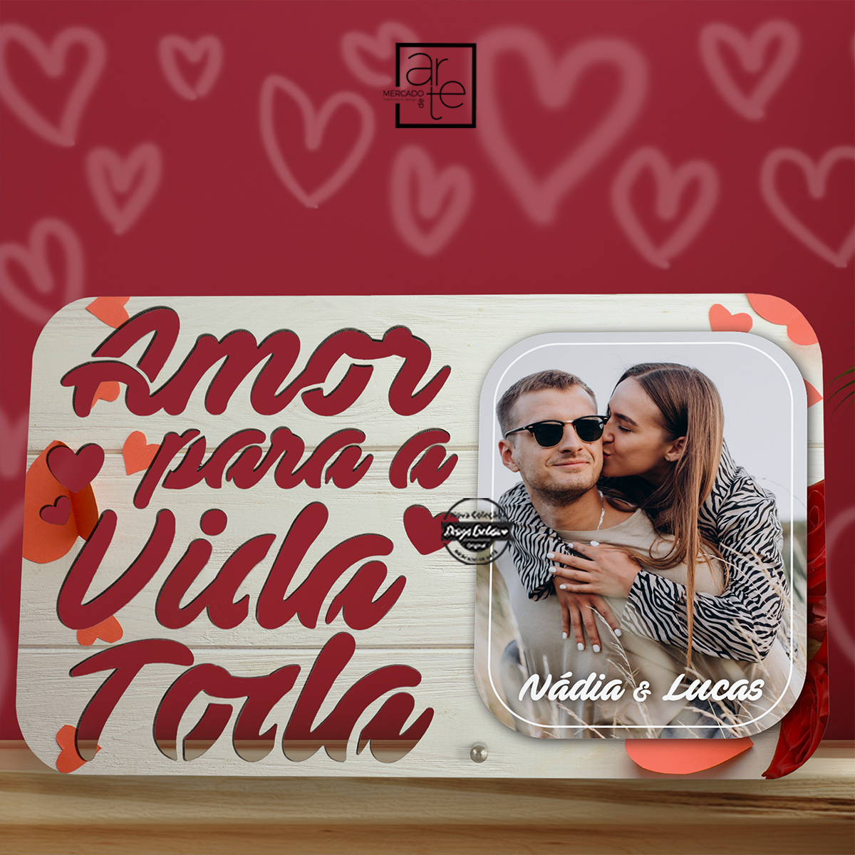 Moldura "Amor para a vida toda"