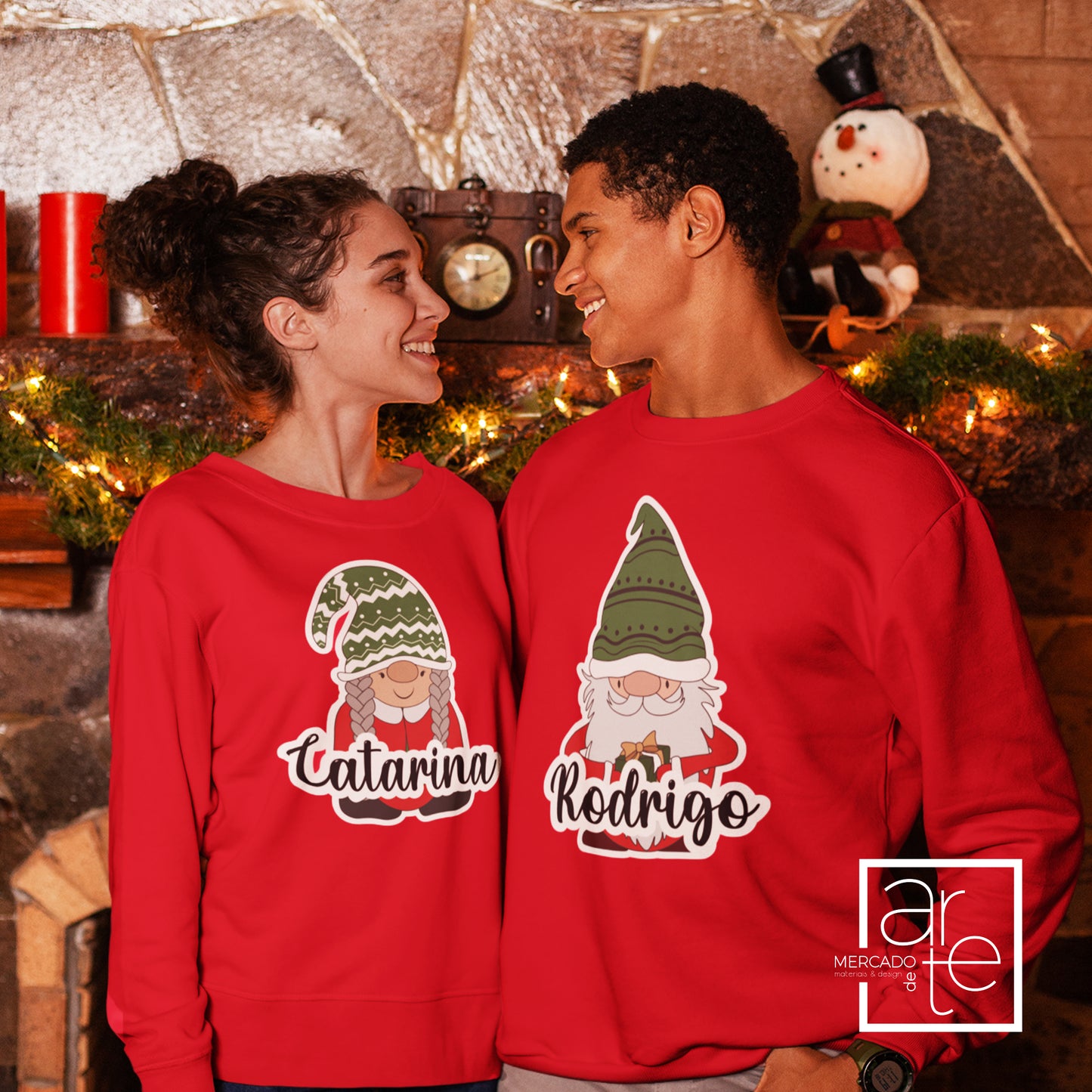 Sweat de Natal "Gnomos"