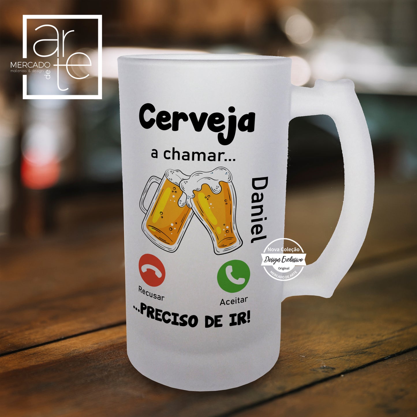 Caneca "Cerveja a chamar..."