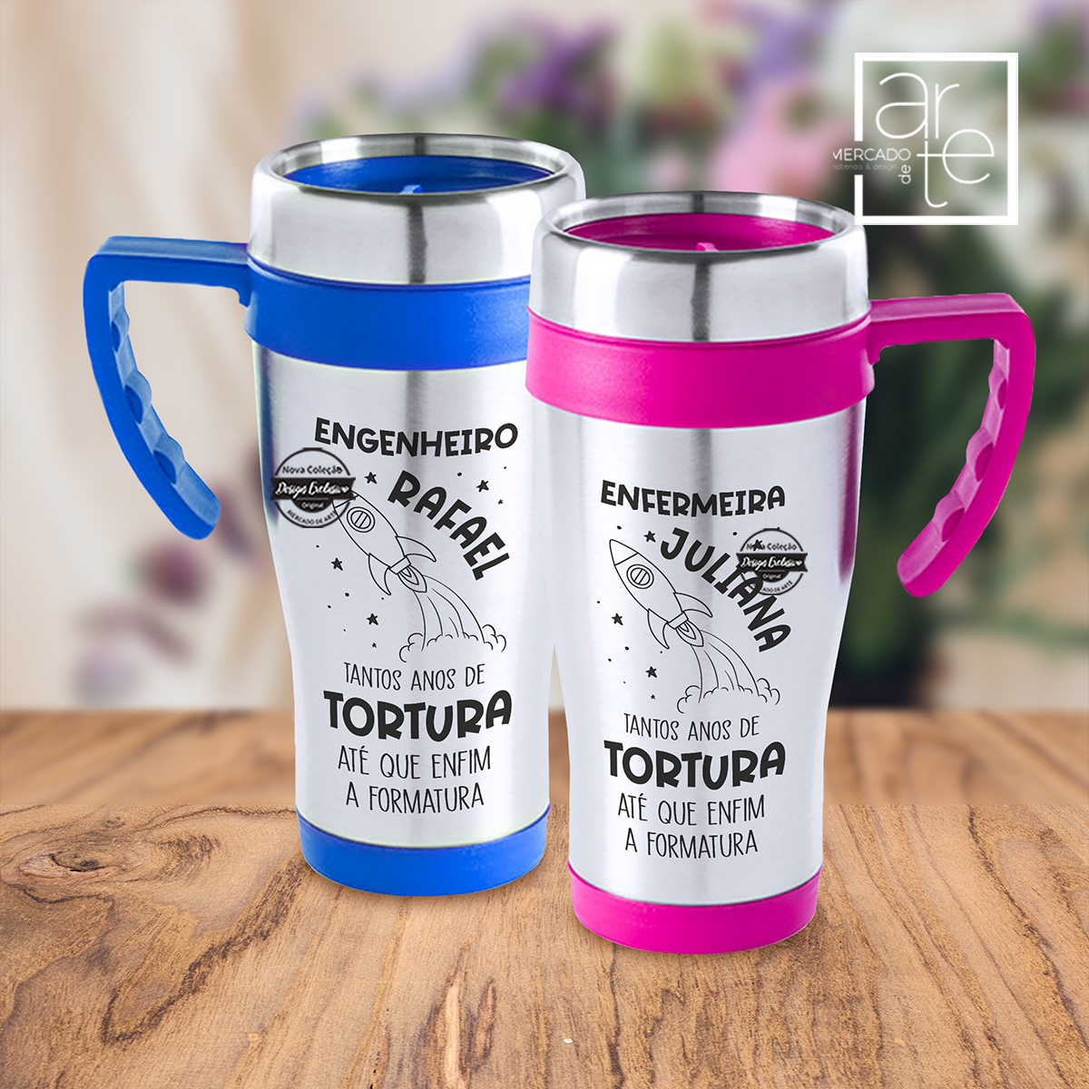 Copo com asa "Tantos anos de tortura..."