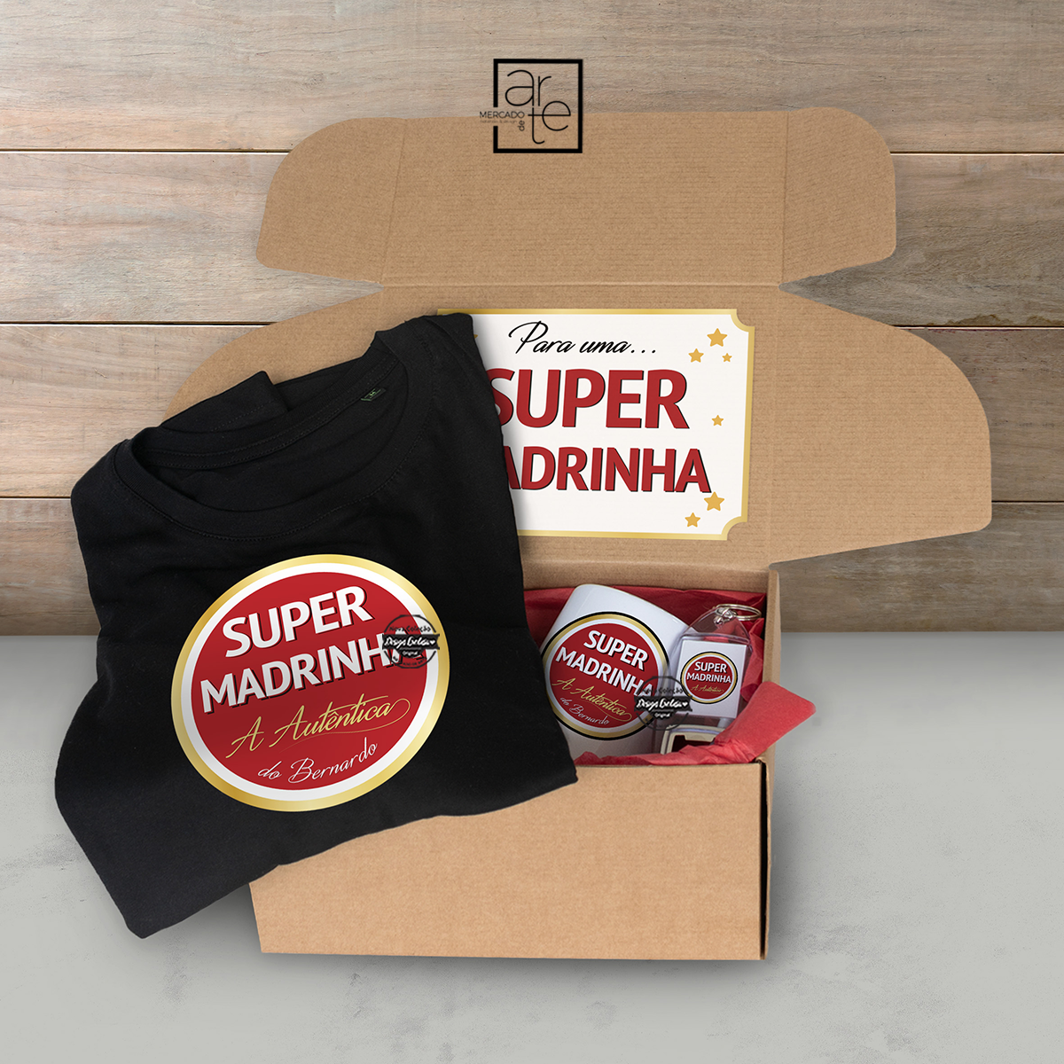 Kit "Super Padrinho/Madrinha" - Box do mês