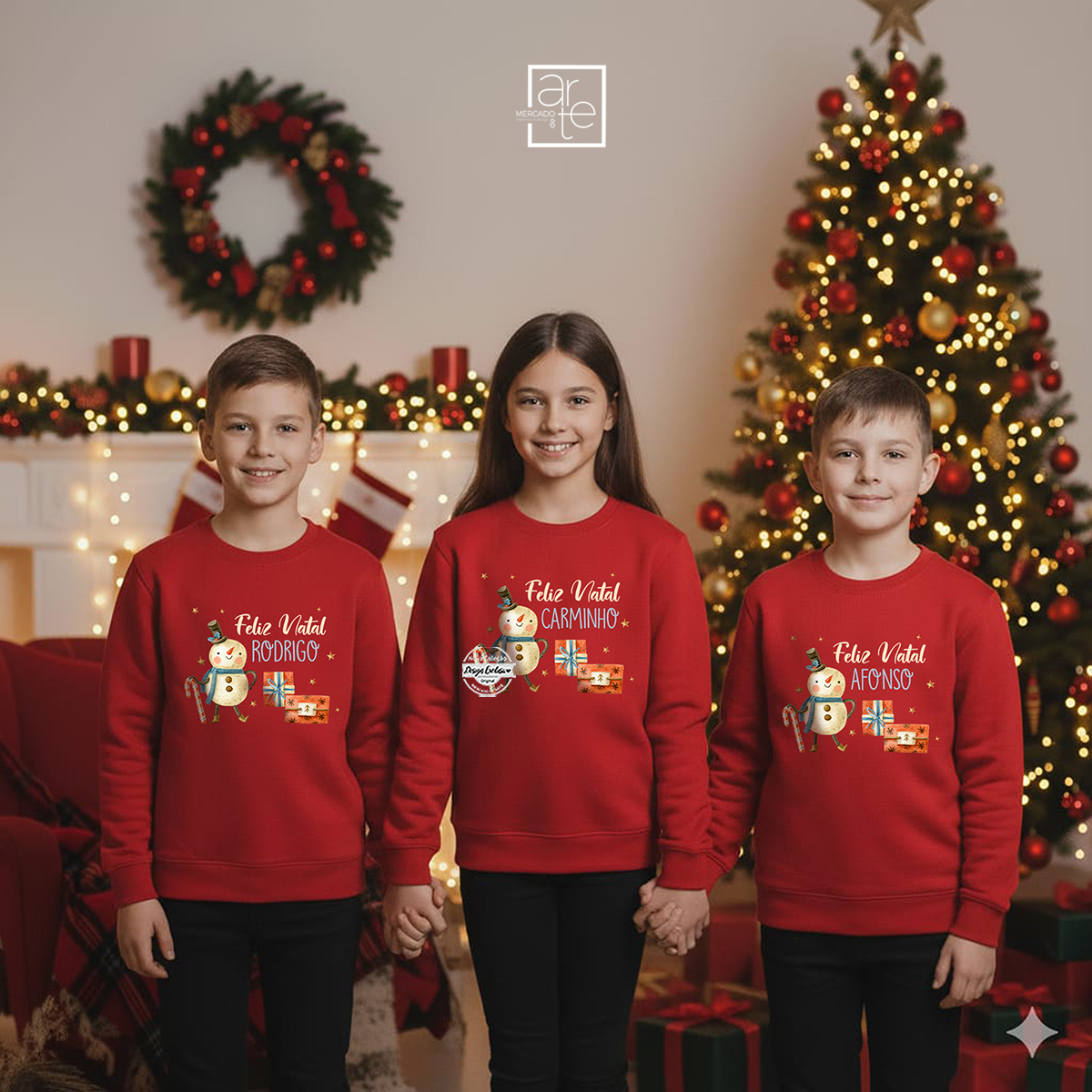 Sweat de natal "Boneco de Neve - Feliz Natal"