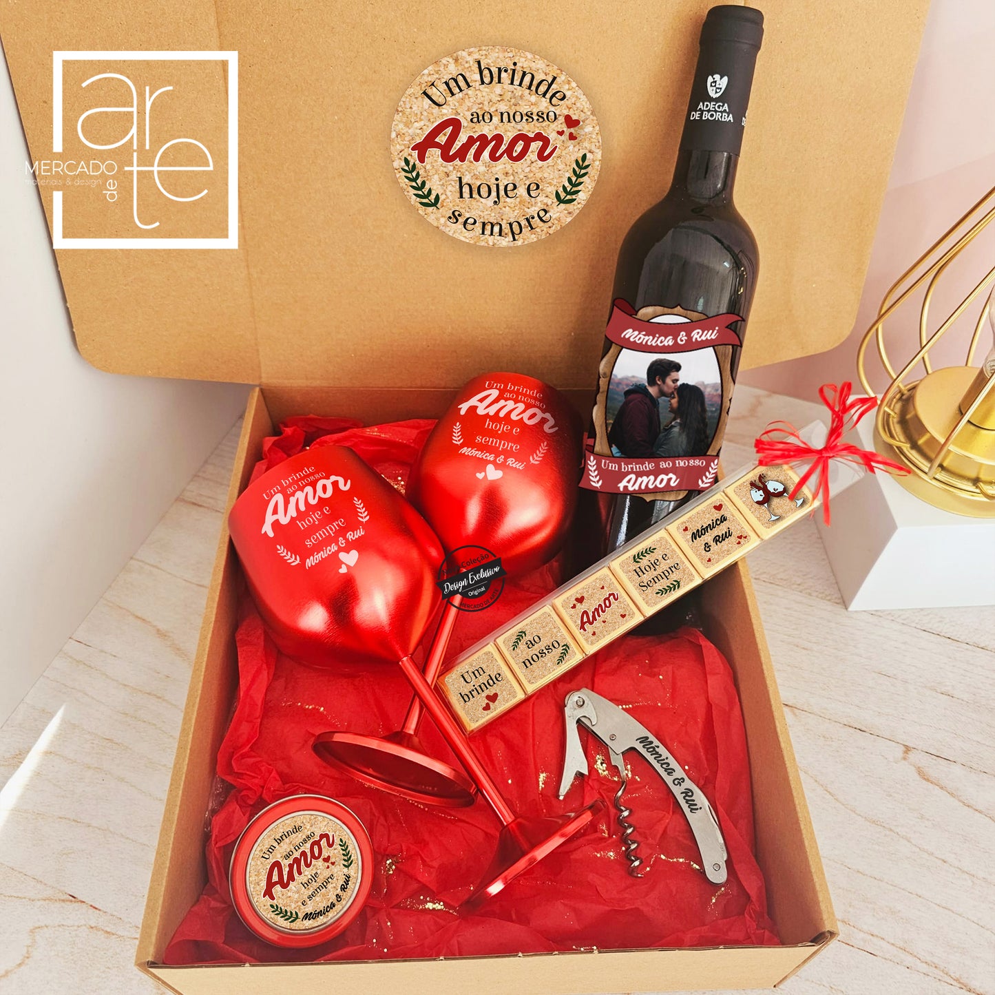 Kit " Um brinde ao nosso Amor .... "