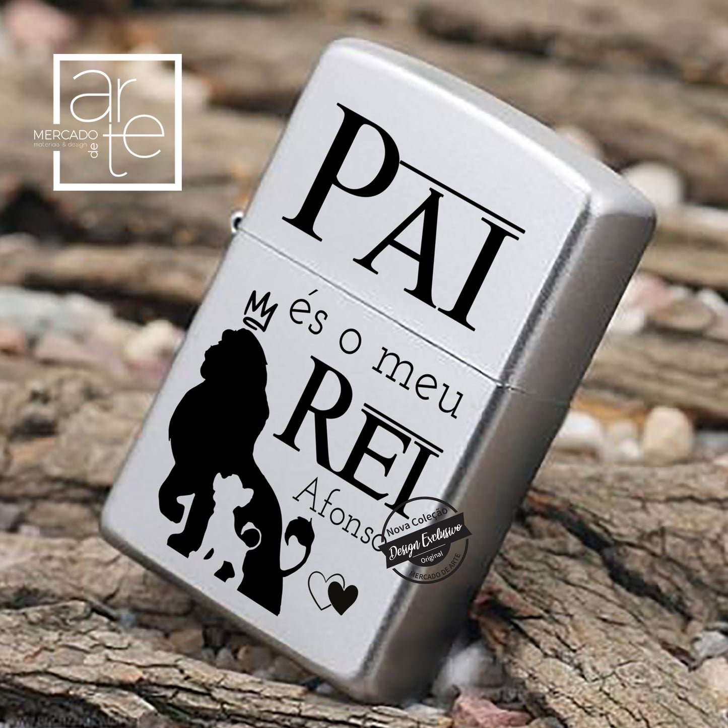 Isqueiro " Pai és o meu Rei"
