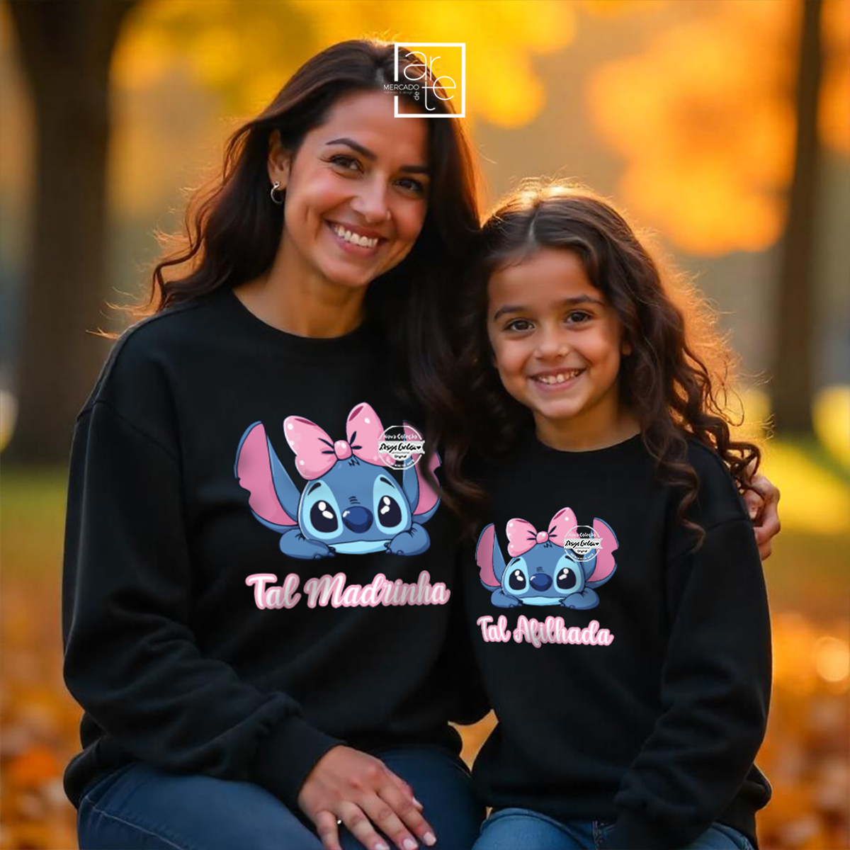 T-shirt ou sweat Stitch "Tal madrinha / Tal afilhada"