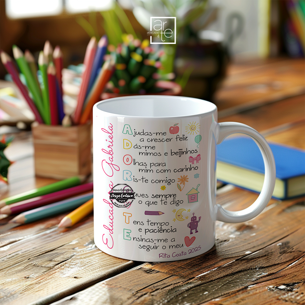 Caneca educadora "Adoro-te"