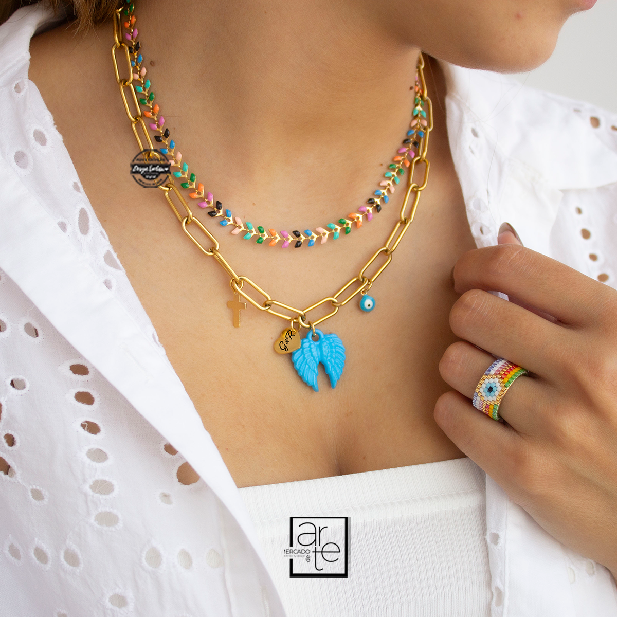 Conjunto asas "rainbow"