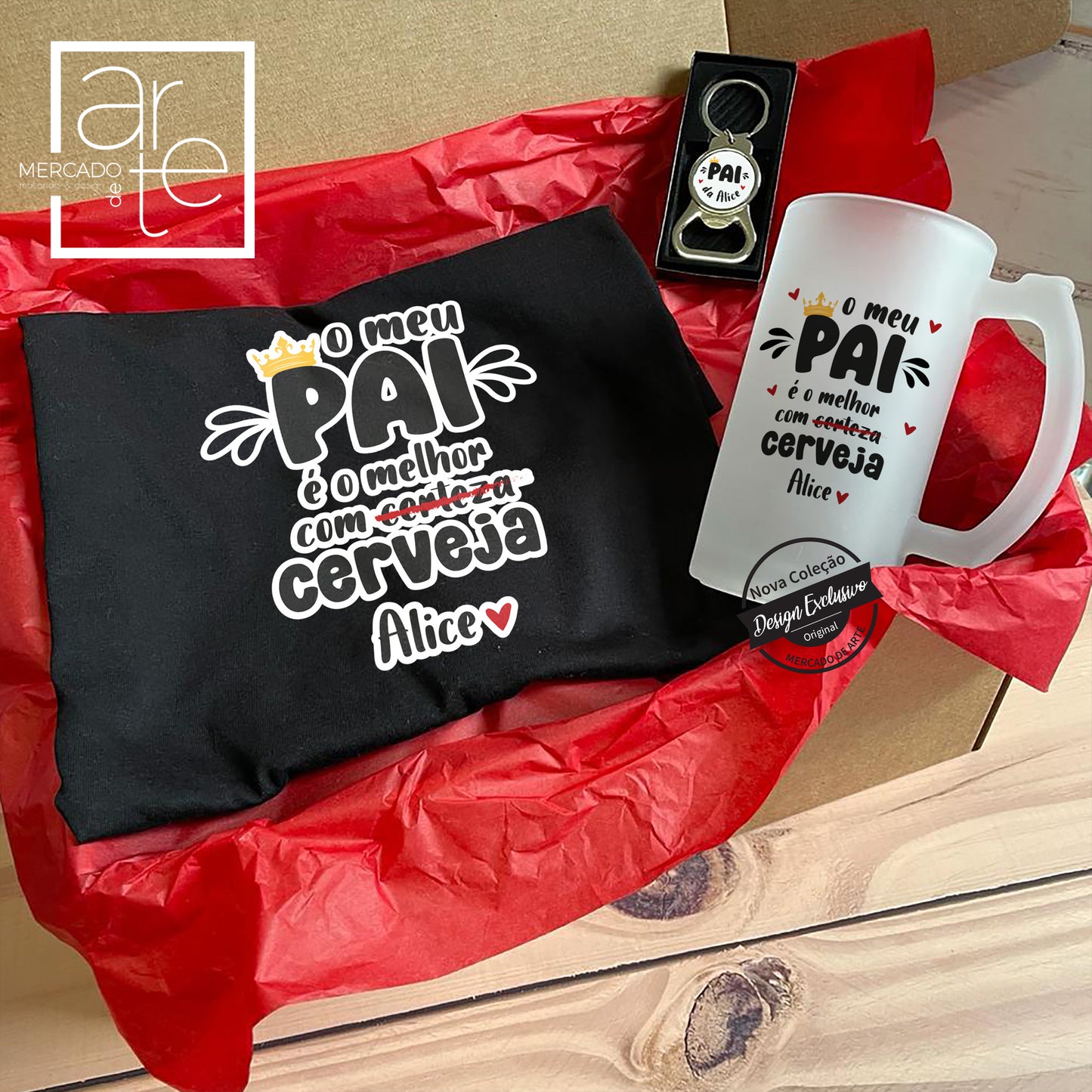 Kit " O meu pai é melhor com certeza "