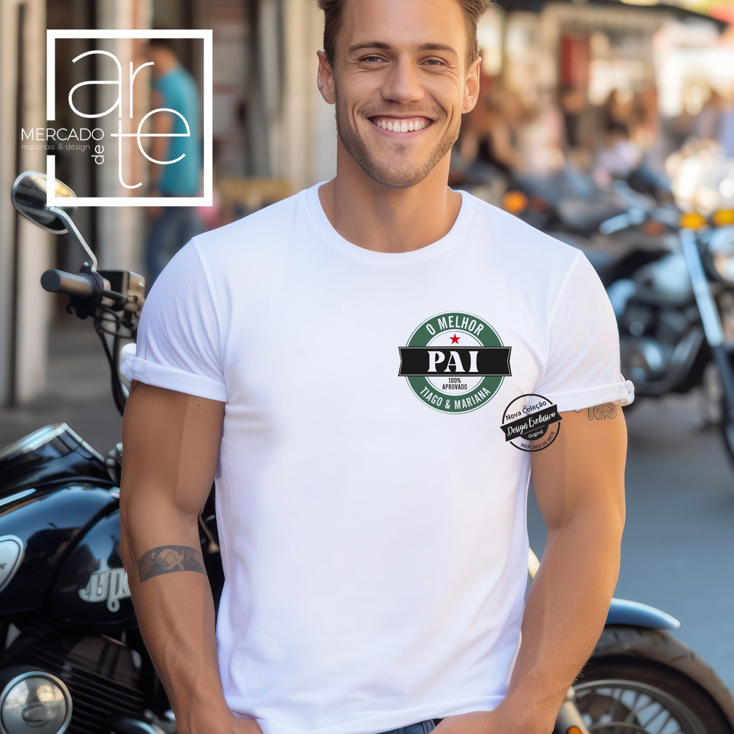 T- shirt " Melhor pai "