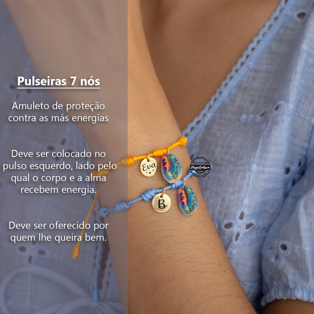 Pulseira 7 nós "Búzio"