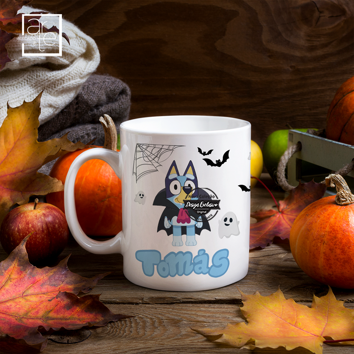 Caneca halloween "Bluey"