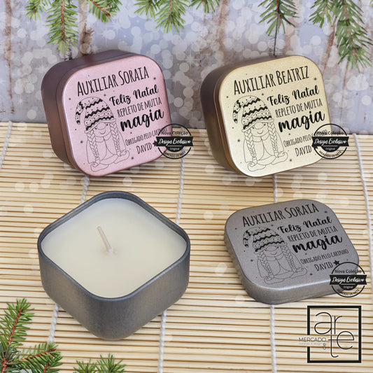 Velas escolas "Feliz Natal"