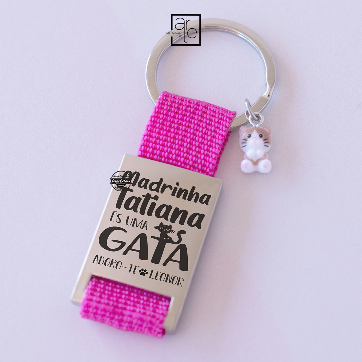 Porta-chaves nylon "Madrinha gata"