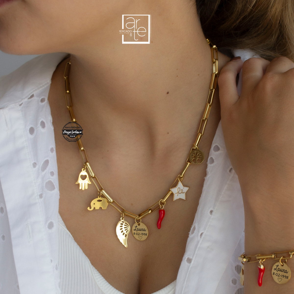 Conjunto trendy amuletos "Fé"