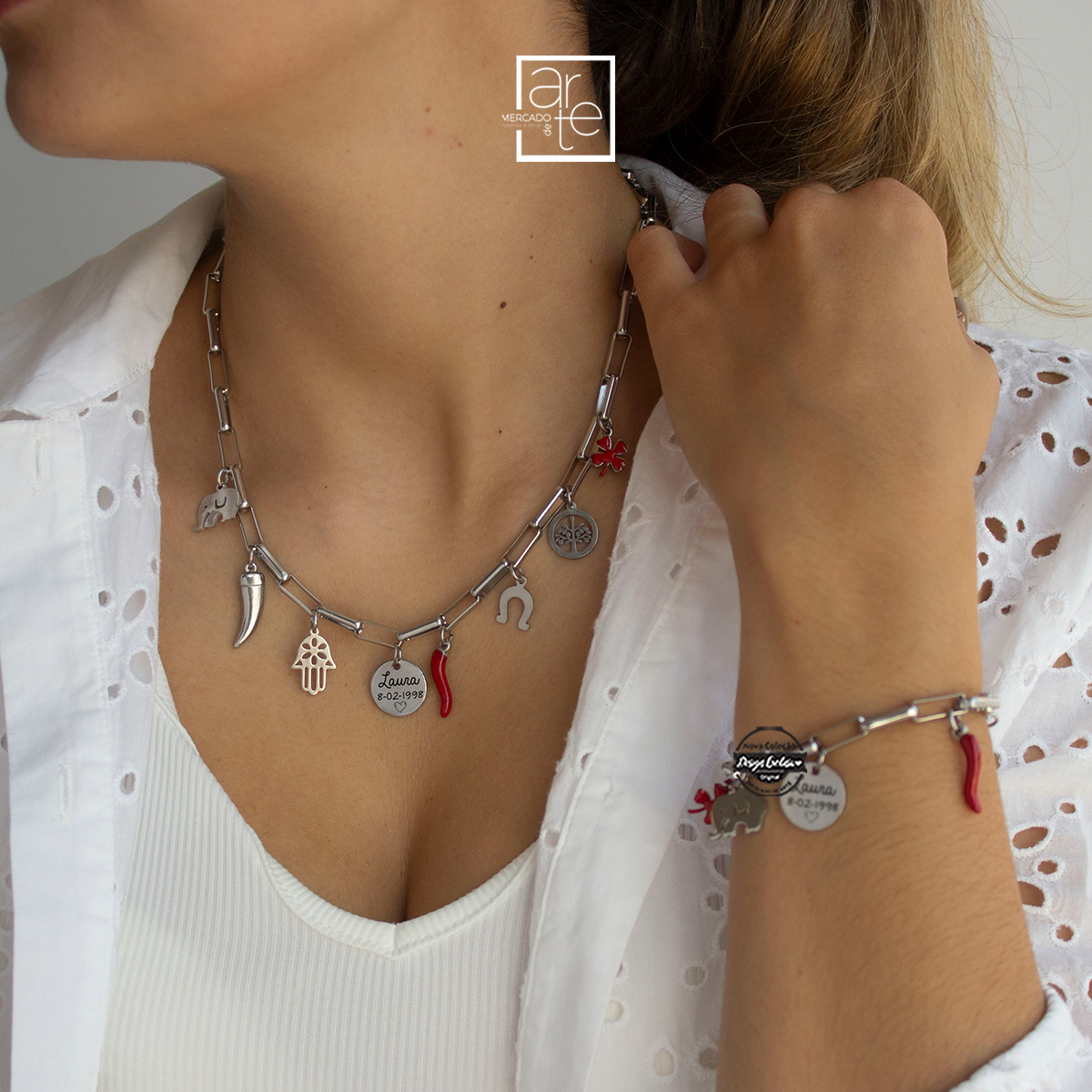 Conjunto trendy amuletos "Fé"