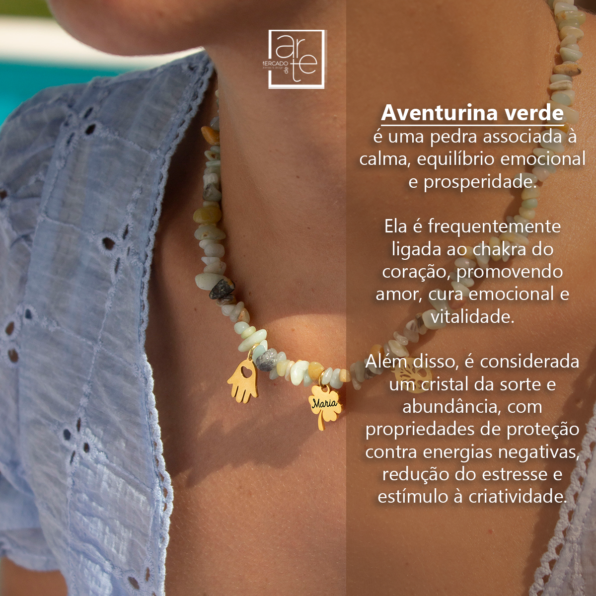 Fio aventurina verde "Lucky"