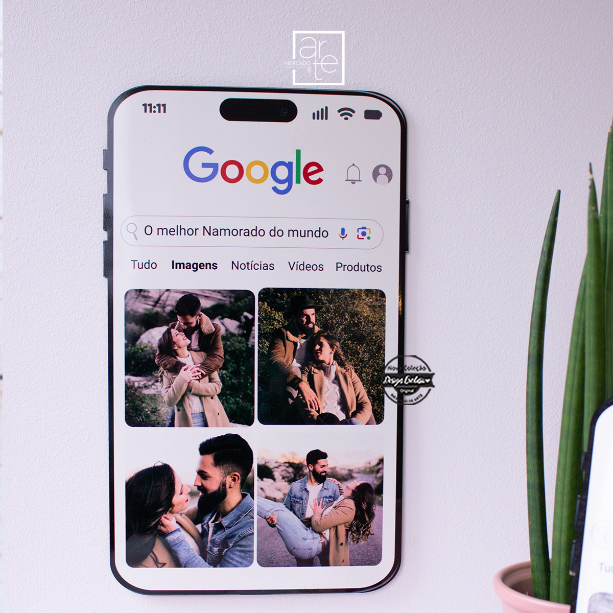 Quadro telemóvel Google "O melhor namorado..."
