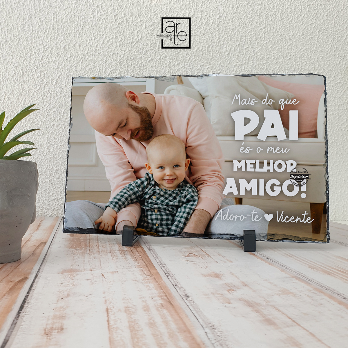 Moldura de xisto XL "Pai"