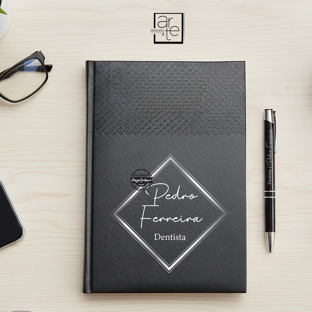 Agenda 2025 diária A5 "nome e profissão"