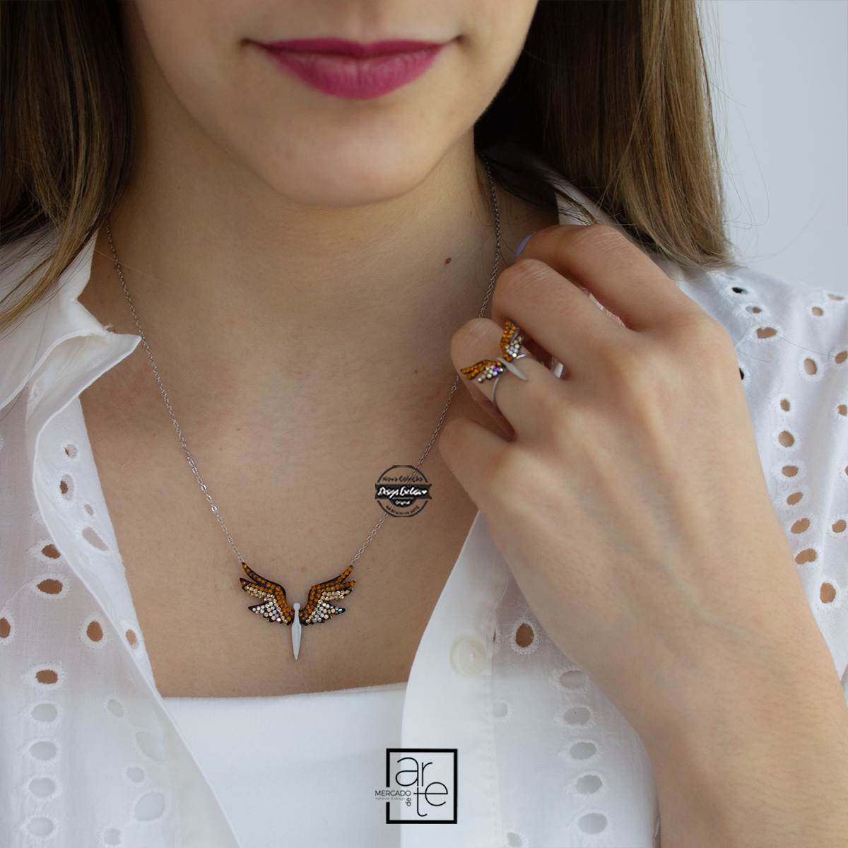 Conjunto fio e/ou anel "Fénix"