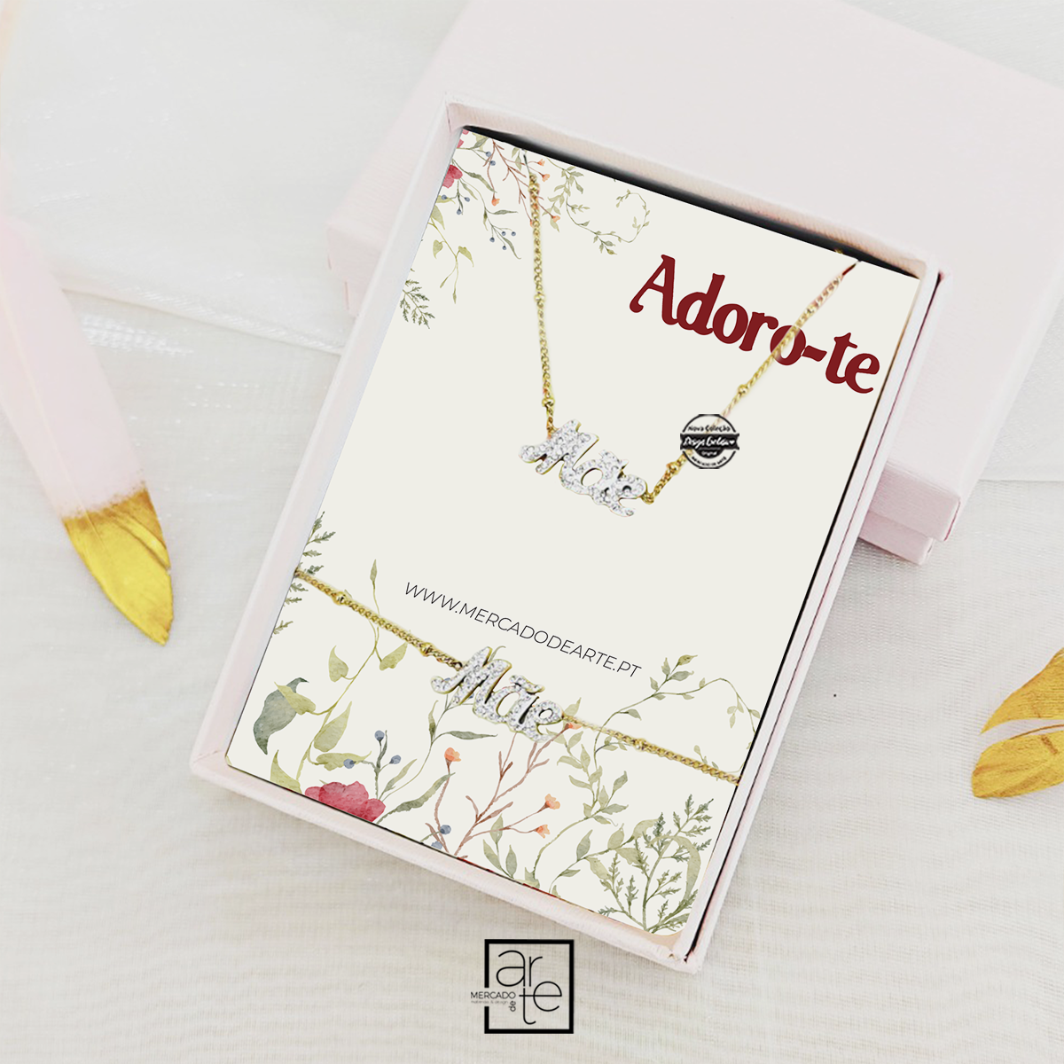 Conjunto com caixinha "Mãe"