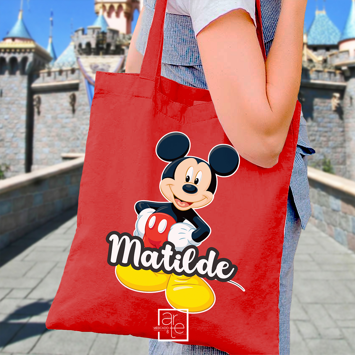 Saco de tecido "Mickey Mouse"