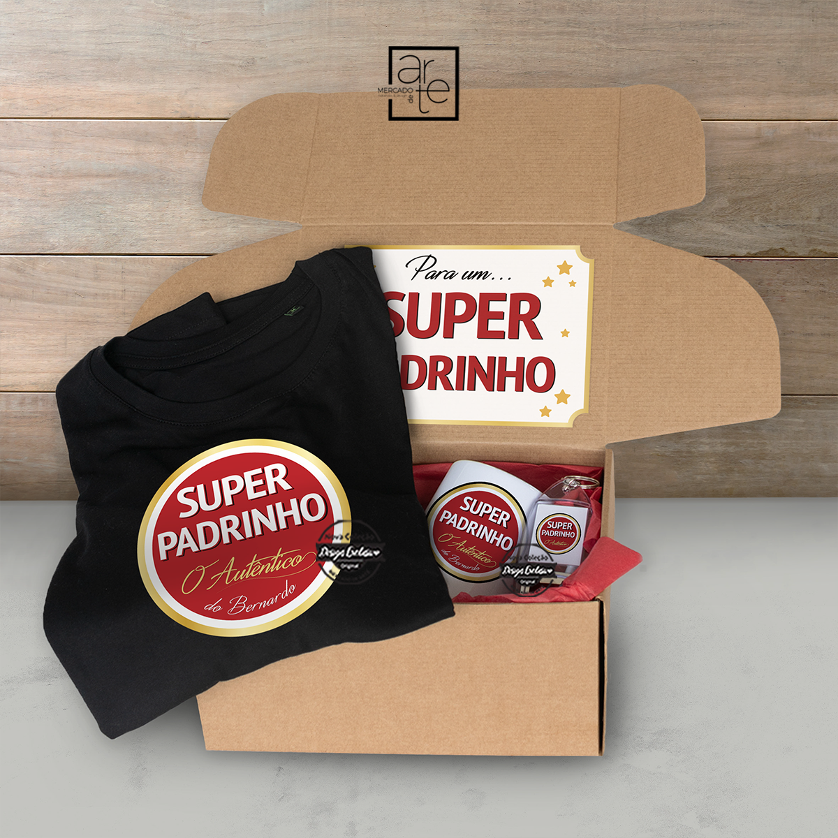 Kit "Super Padrinho/Madrinha" - Box do mês