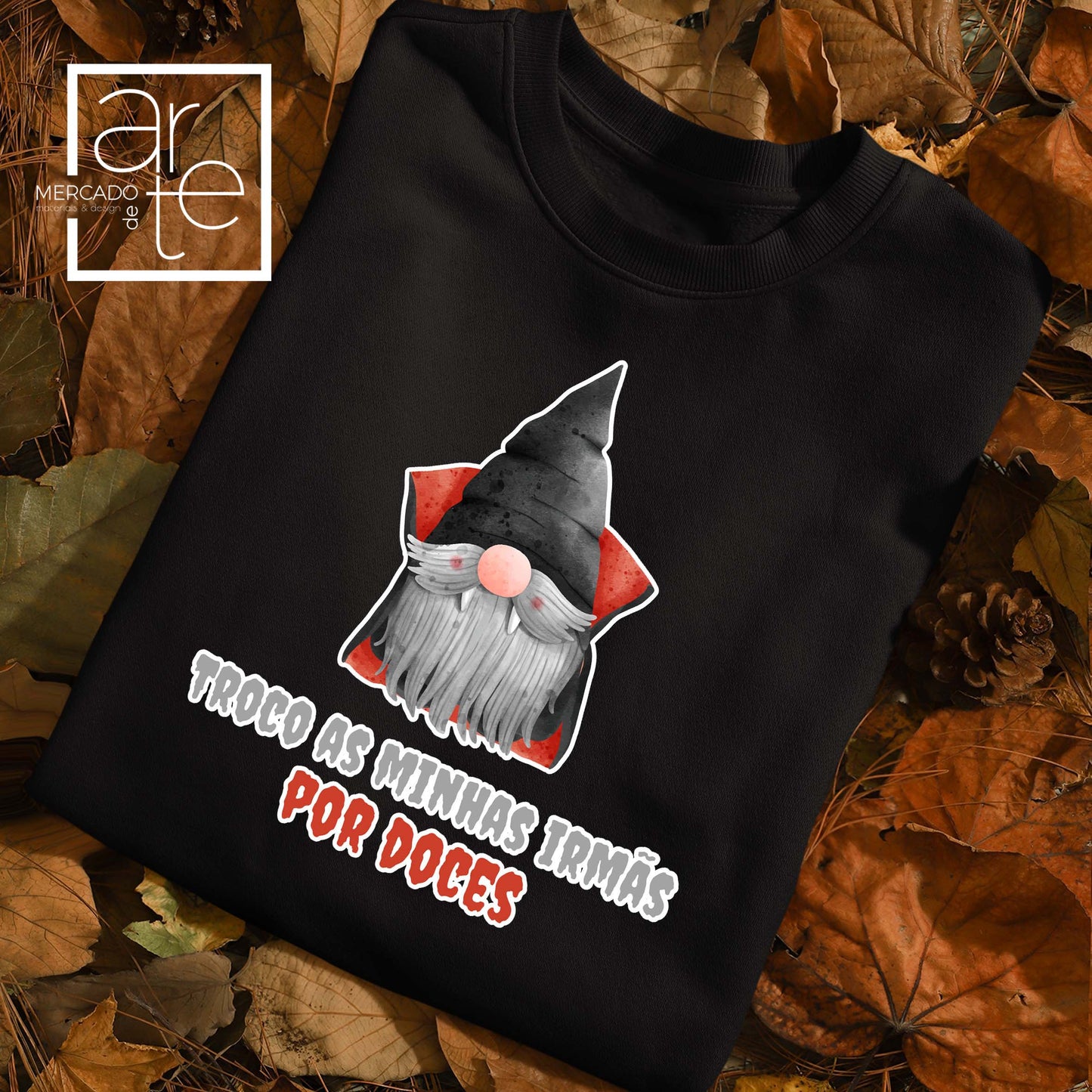 Sweat Gnomo/a "Troco os meus irmãos/ãs por doces"