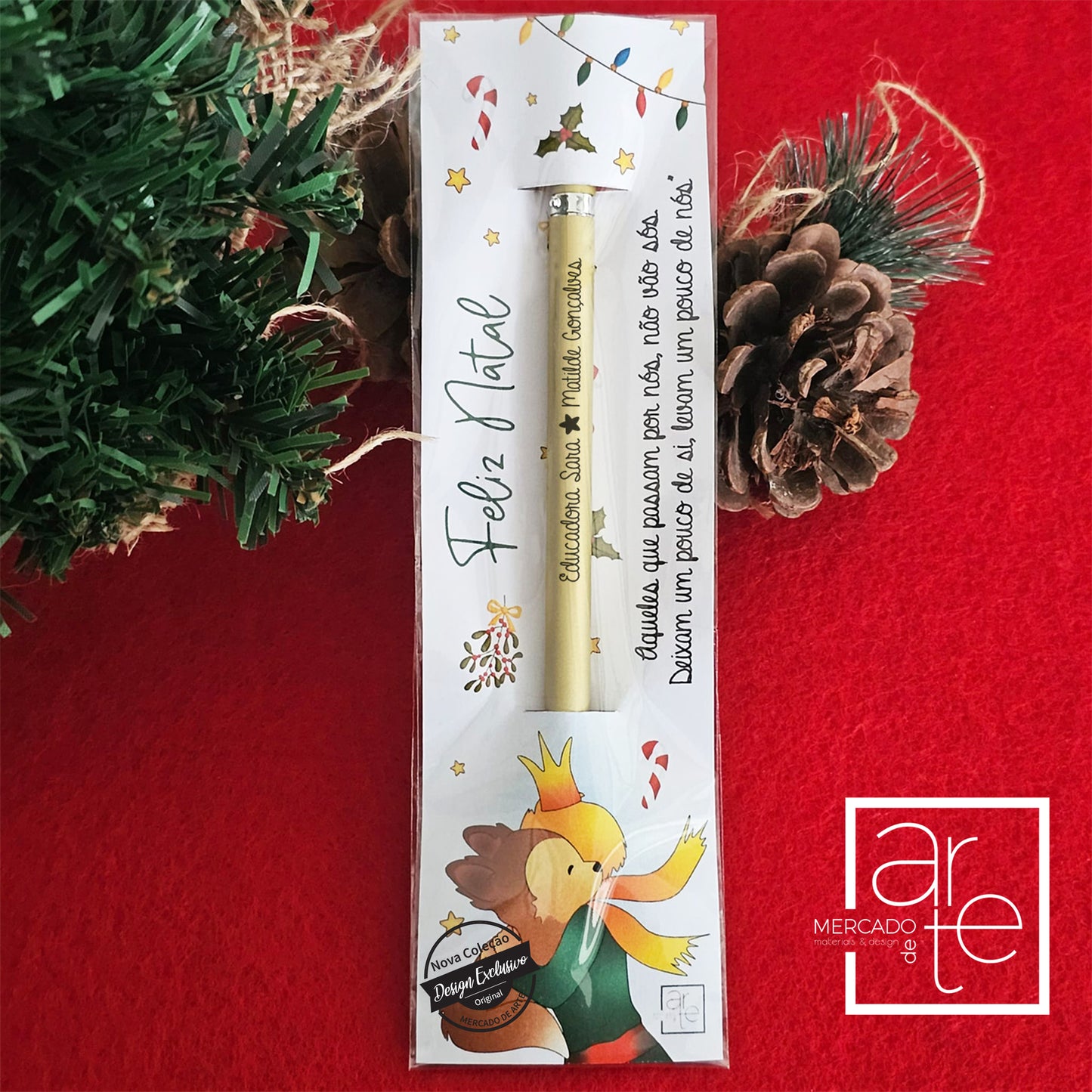 Lápis Infinito com cartão " Principezinho "