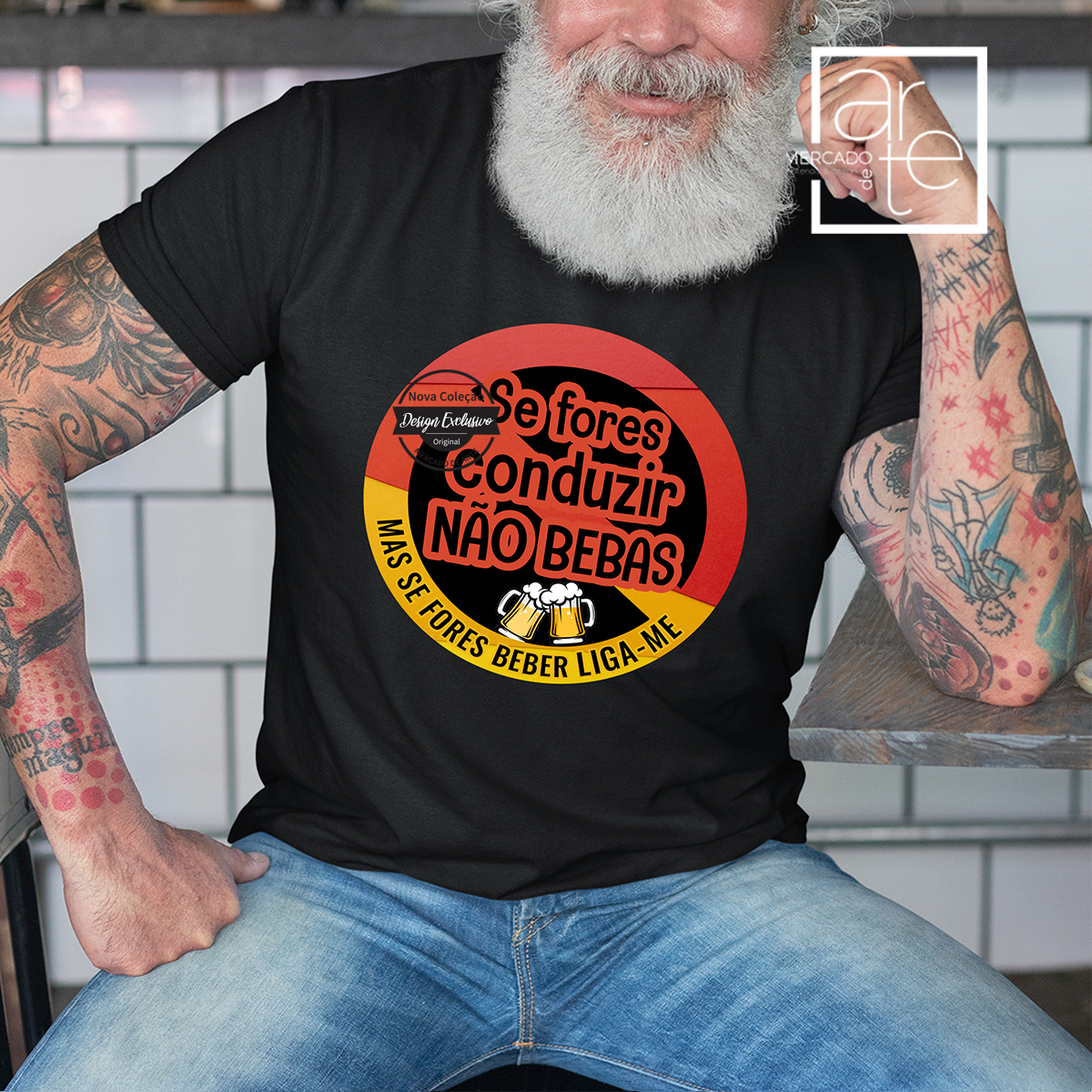 T-shirt "Se fores conduzir não bebas..."