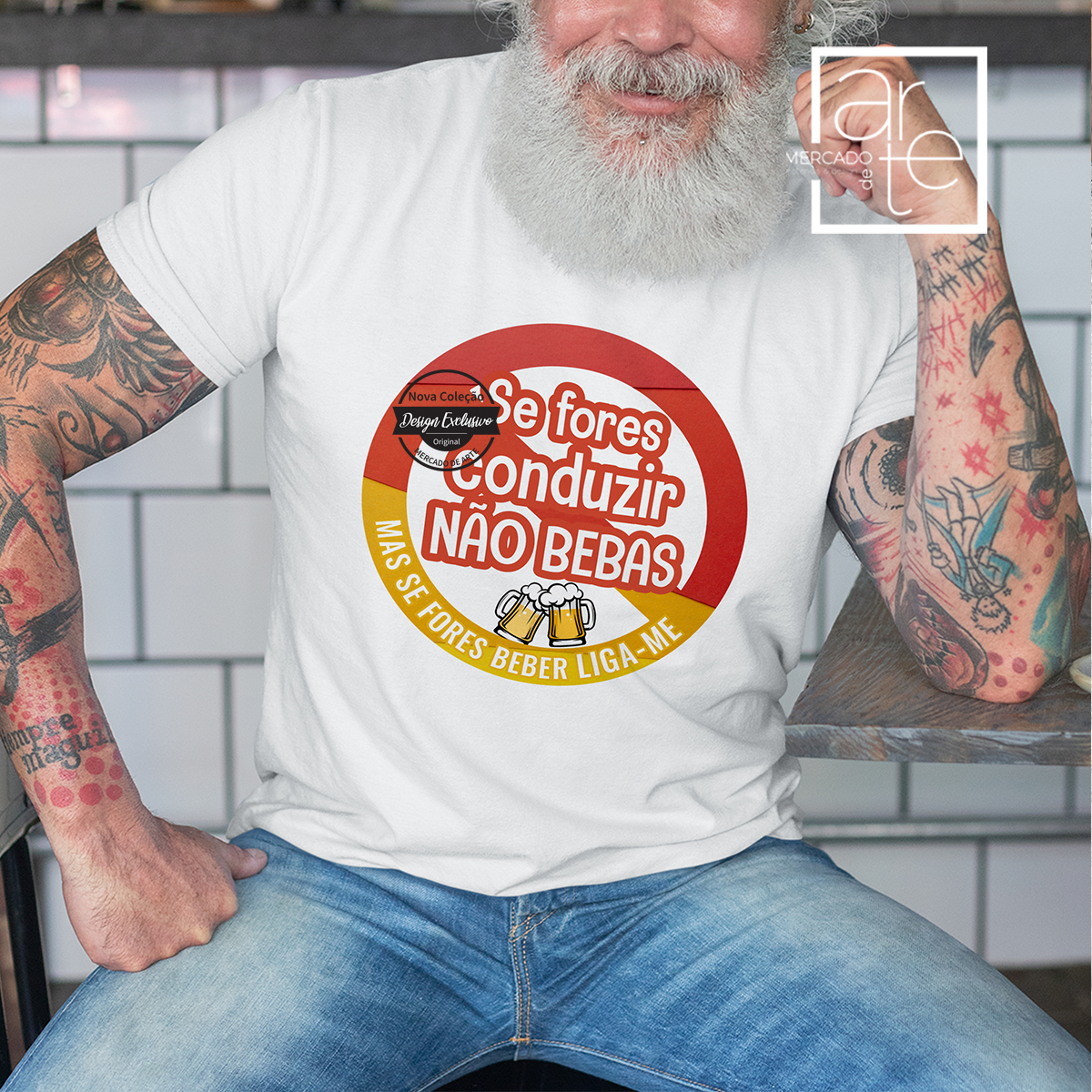 T-shirt "Se fores conduzir não bebas..."