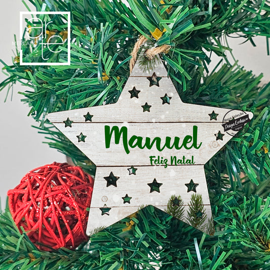 Pendente estrela " Nome "