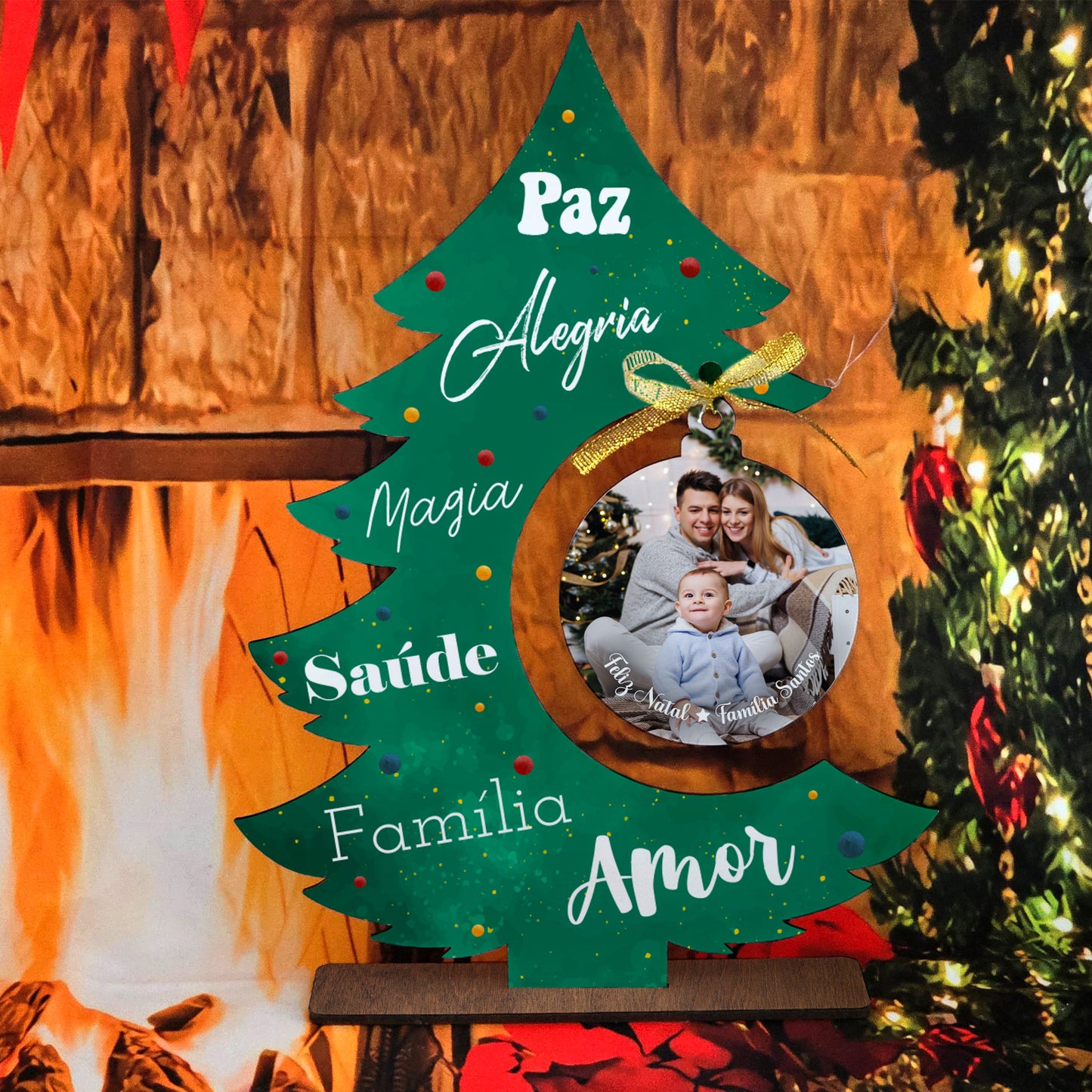 Árvore de natal bola "fotografia"