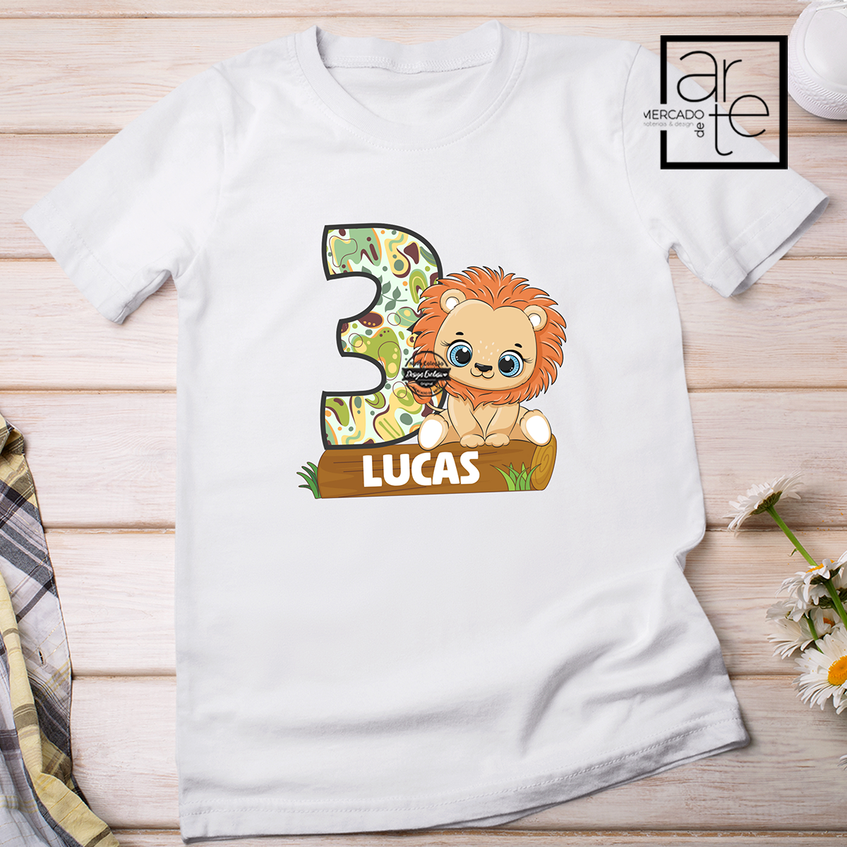 T-shirt aniversário "Animais"