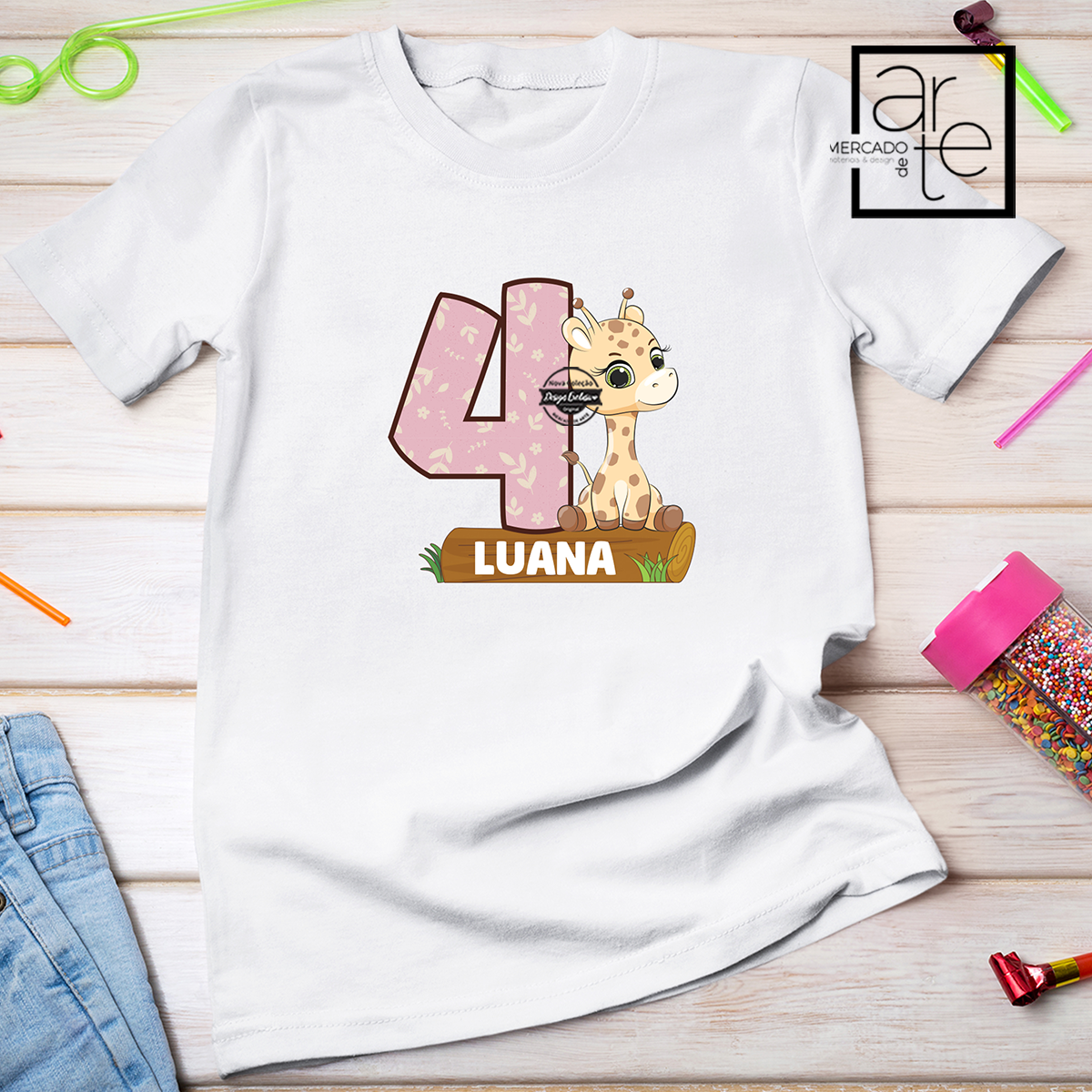 T-shirt aniversário "Animais"