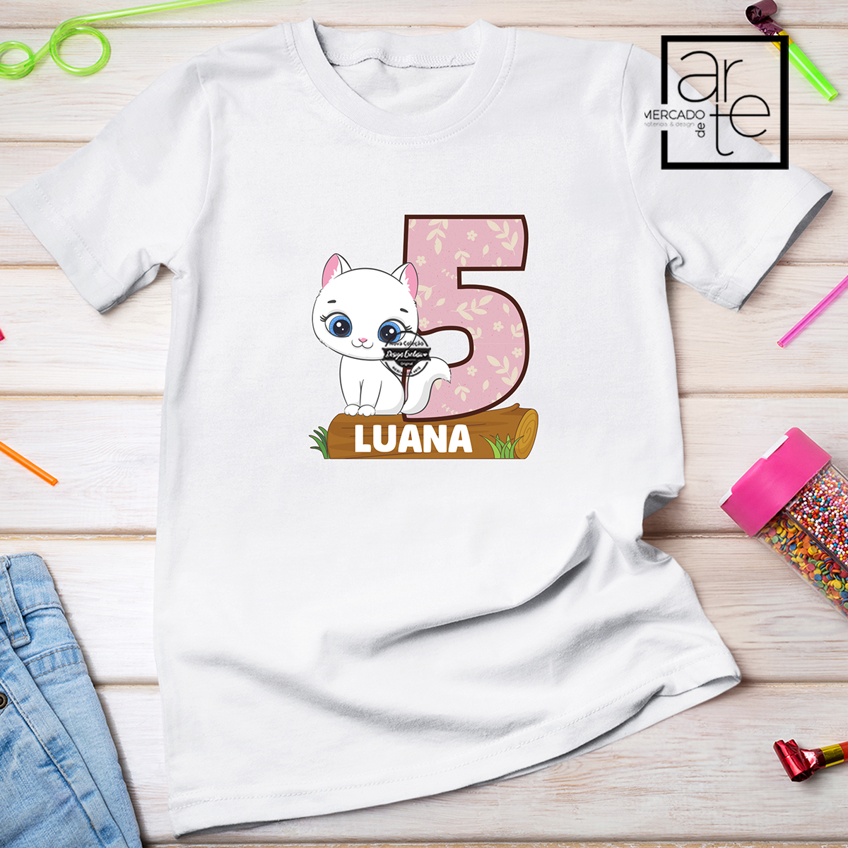 T-shirt aniversário "Animais"