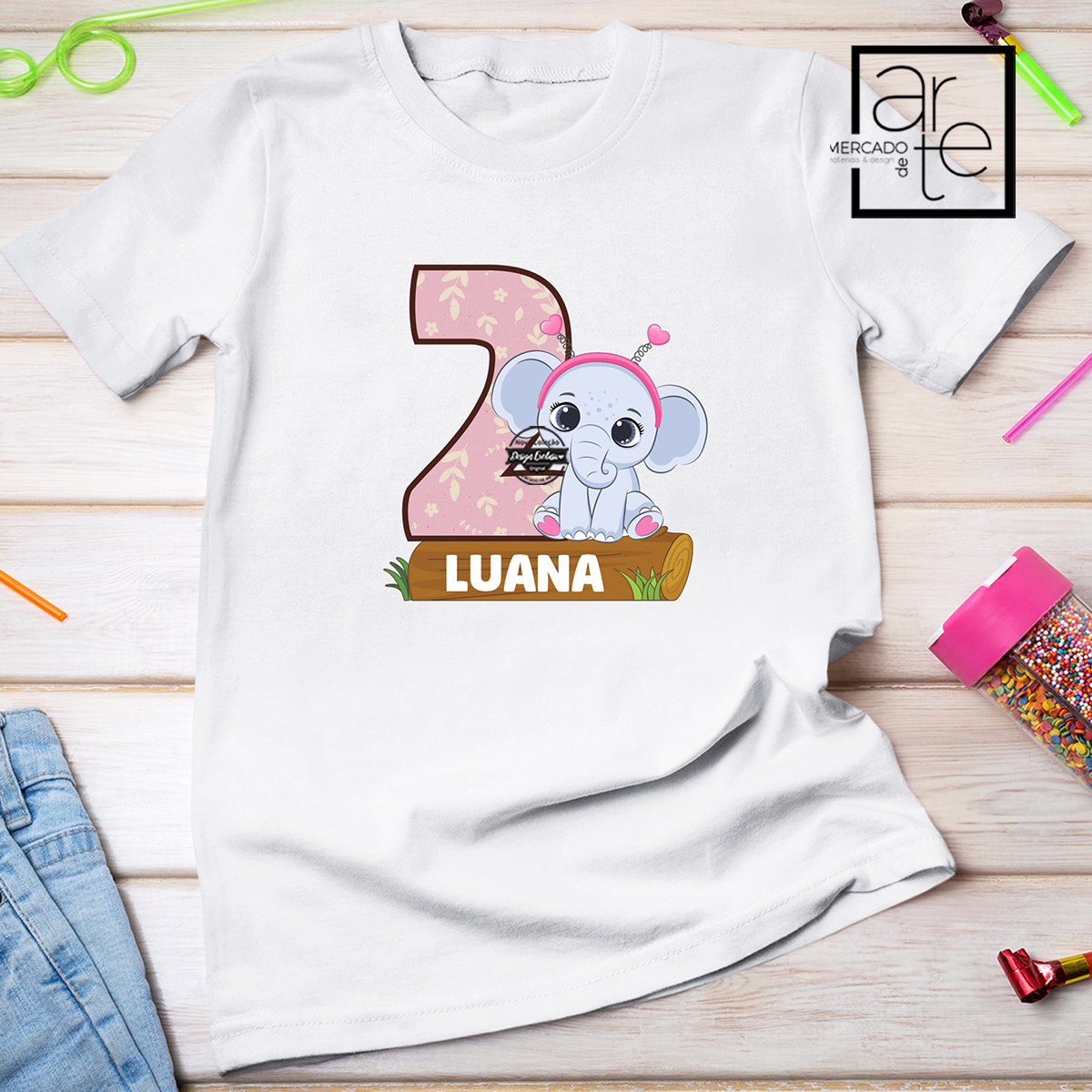 T-shirt aniversário "Animais"