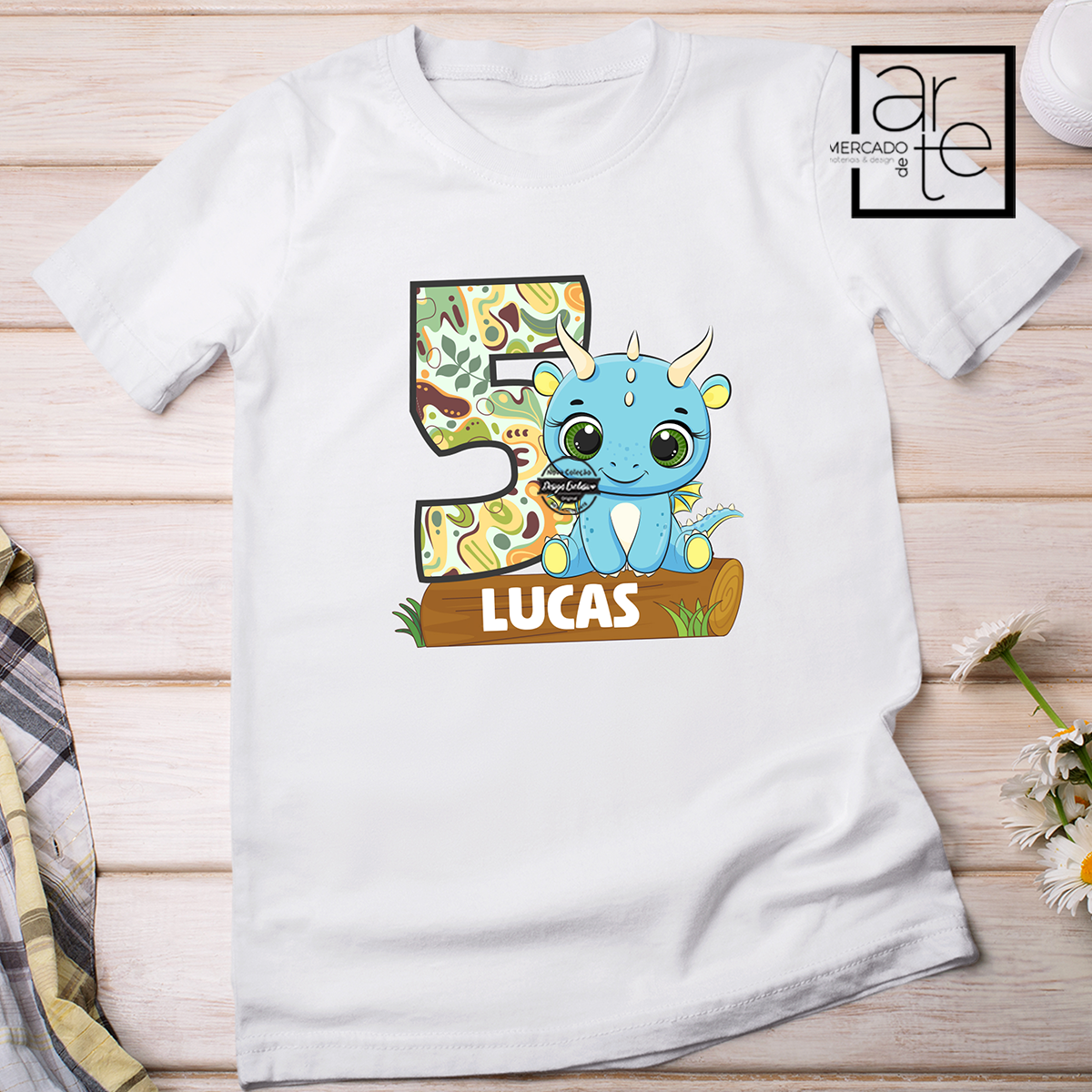 T-shirt aniversário "Animais"
