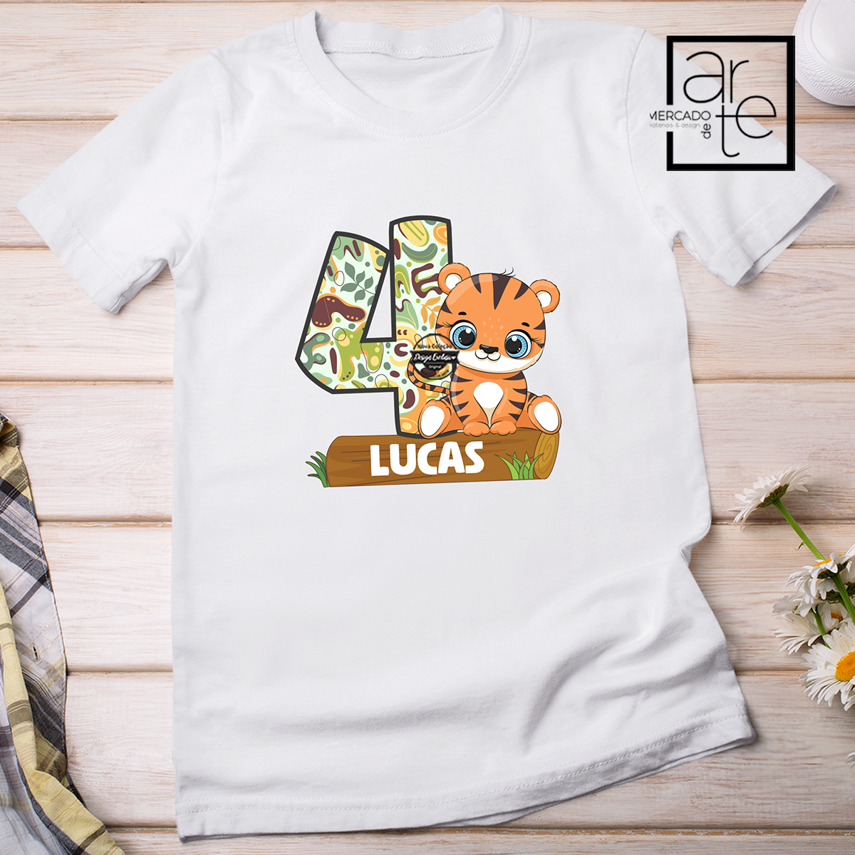 T-shirt aniversário "Animais"