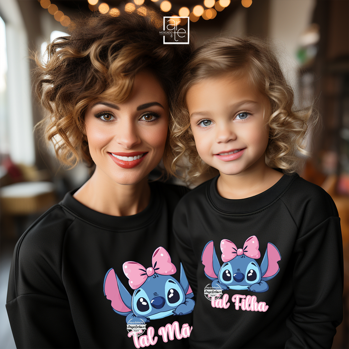 T-shirt ou sweat Stitch "Tal mãe/ Tal filha"