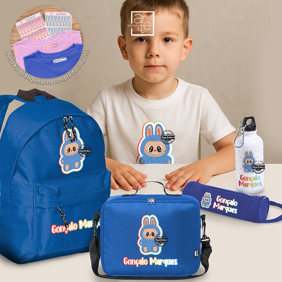 Conjunto regresso às aulas "LABUBU"