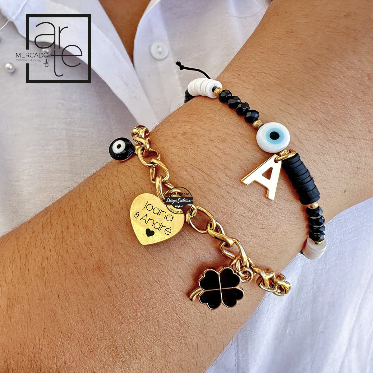 Pulseira amuletos "lucky me"