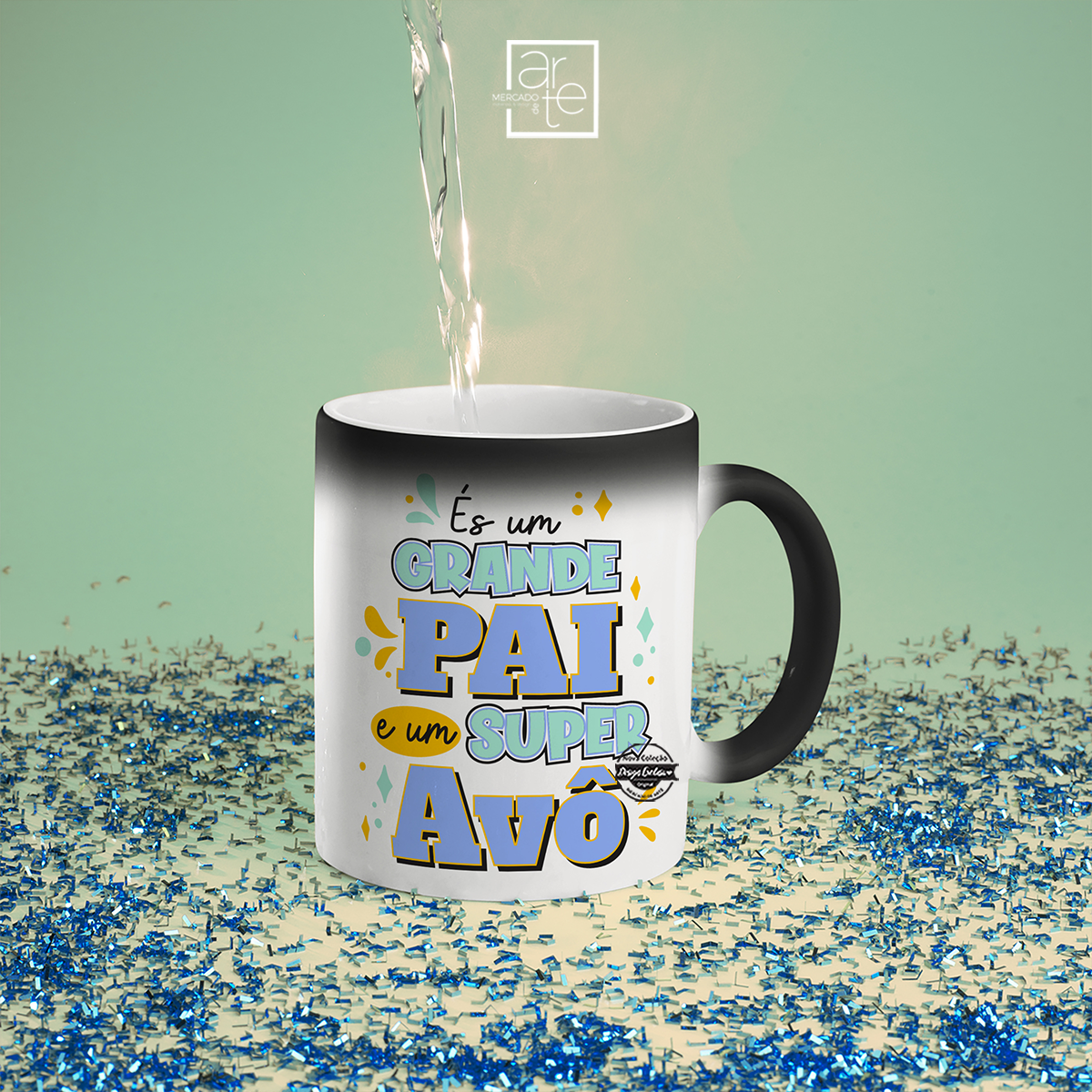 Caneca mágica "És um grande pai..."