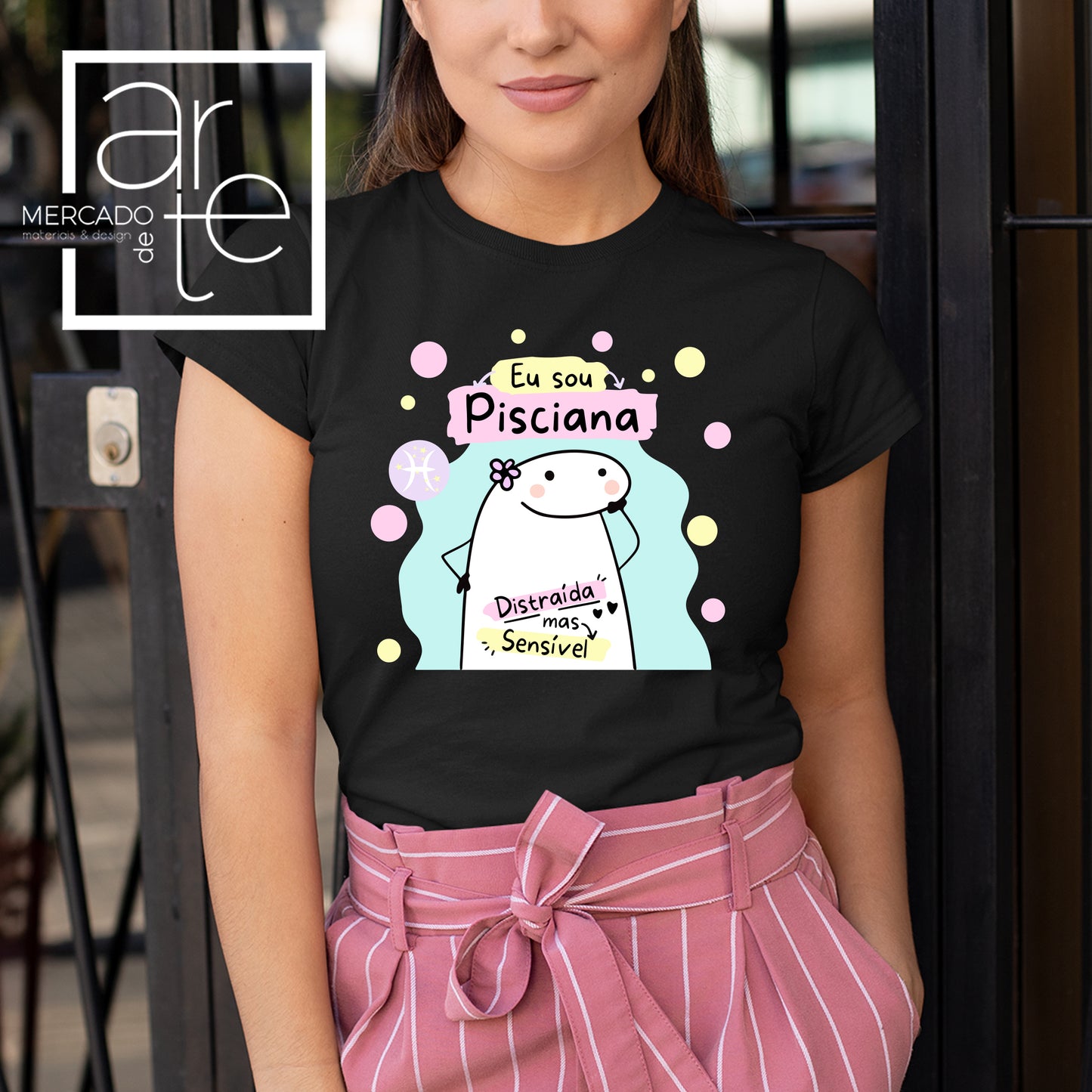 T-Shirt " Flork " 100 % algodão, disponível em branco ou preto e do tamanho S ao XXL, pode personalizar o texto a seu gosto, pode acrescentar o nome se preferir e as características de cada signo também. Uma sugestão de presente personalizado para aniversários por exemplo.