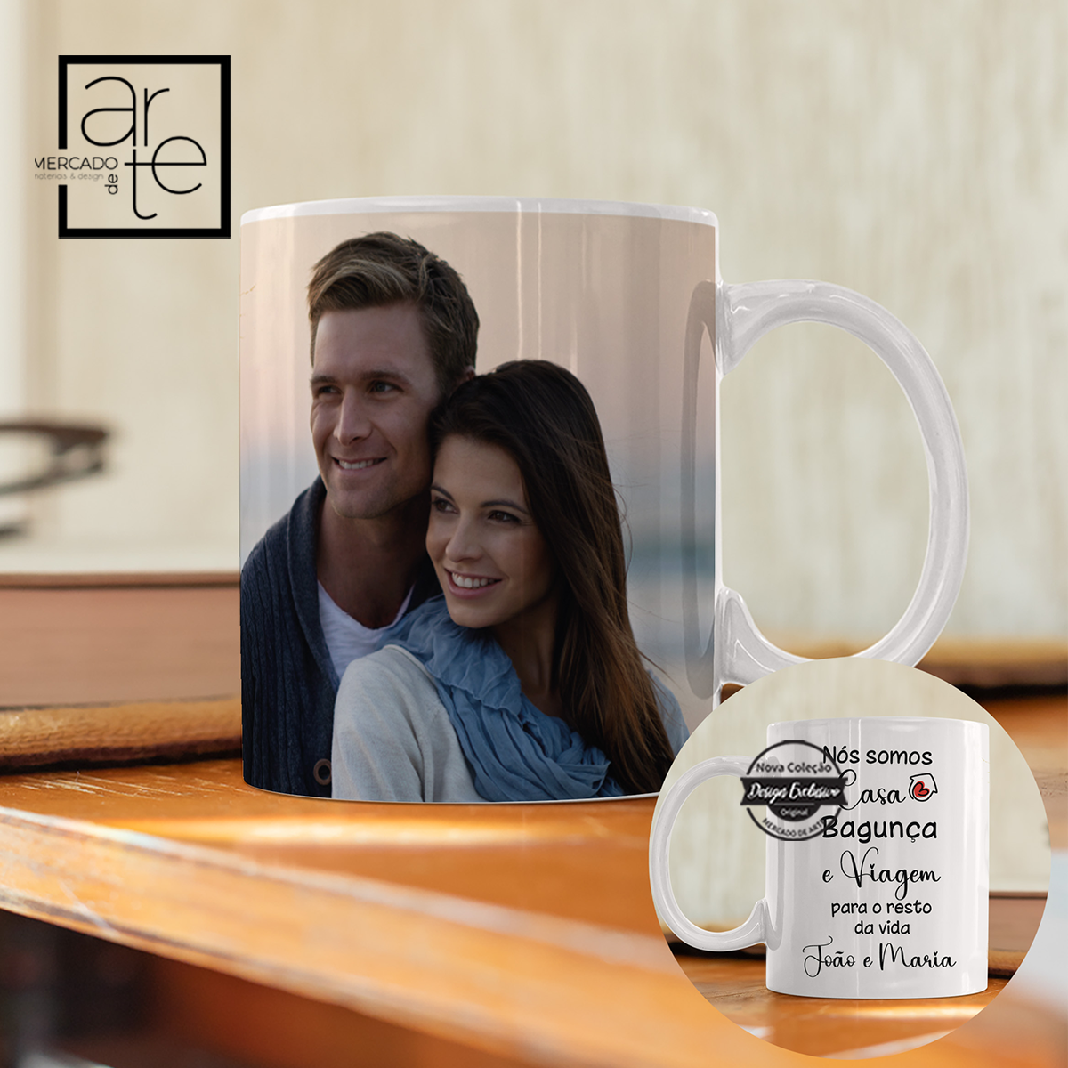 Caneca fotografia " Nós somos casa..."