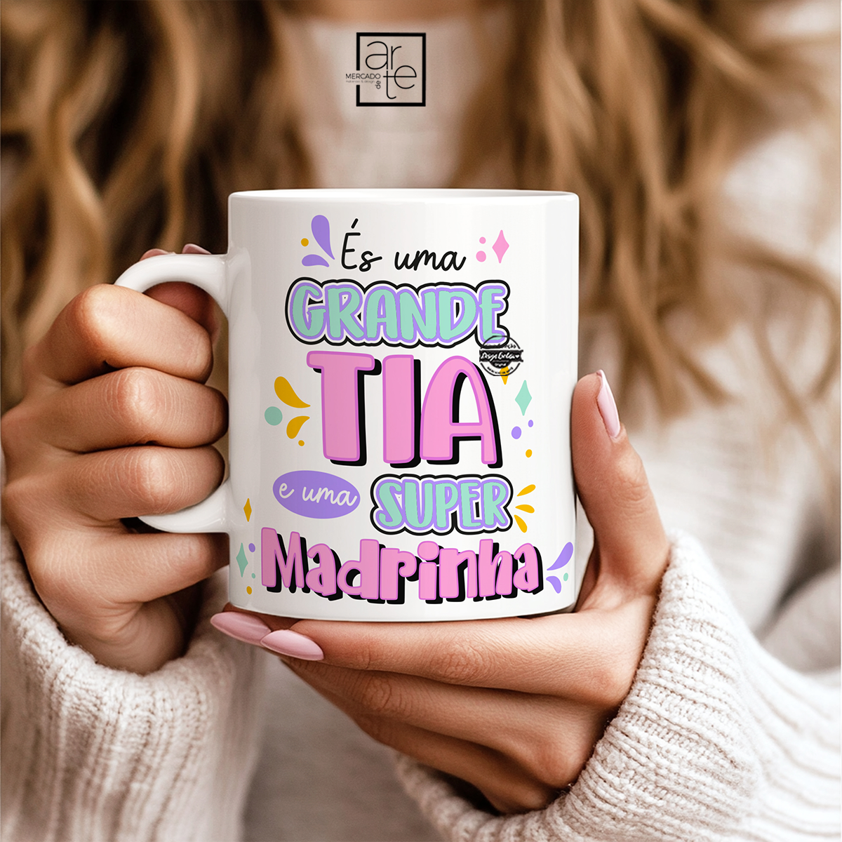 Caneca de cerâmica "És uma grande tia..."
