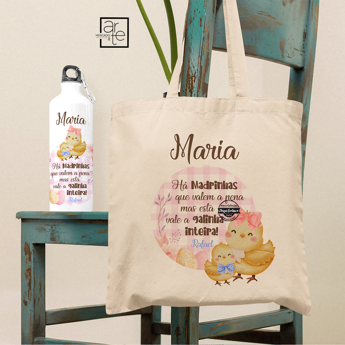 Garrafa e/ou saco "Há madrinhas que valem a pena..."