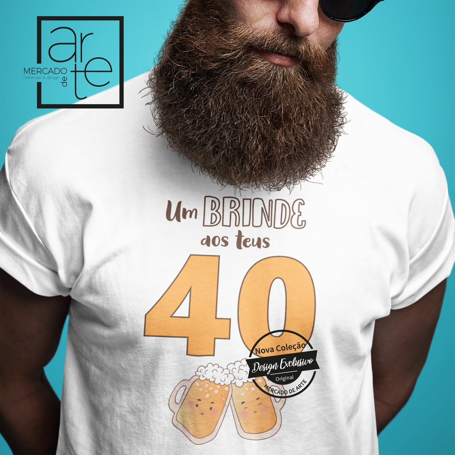 T-shirt "Um brinde aos teus..."