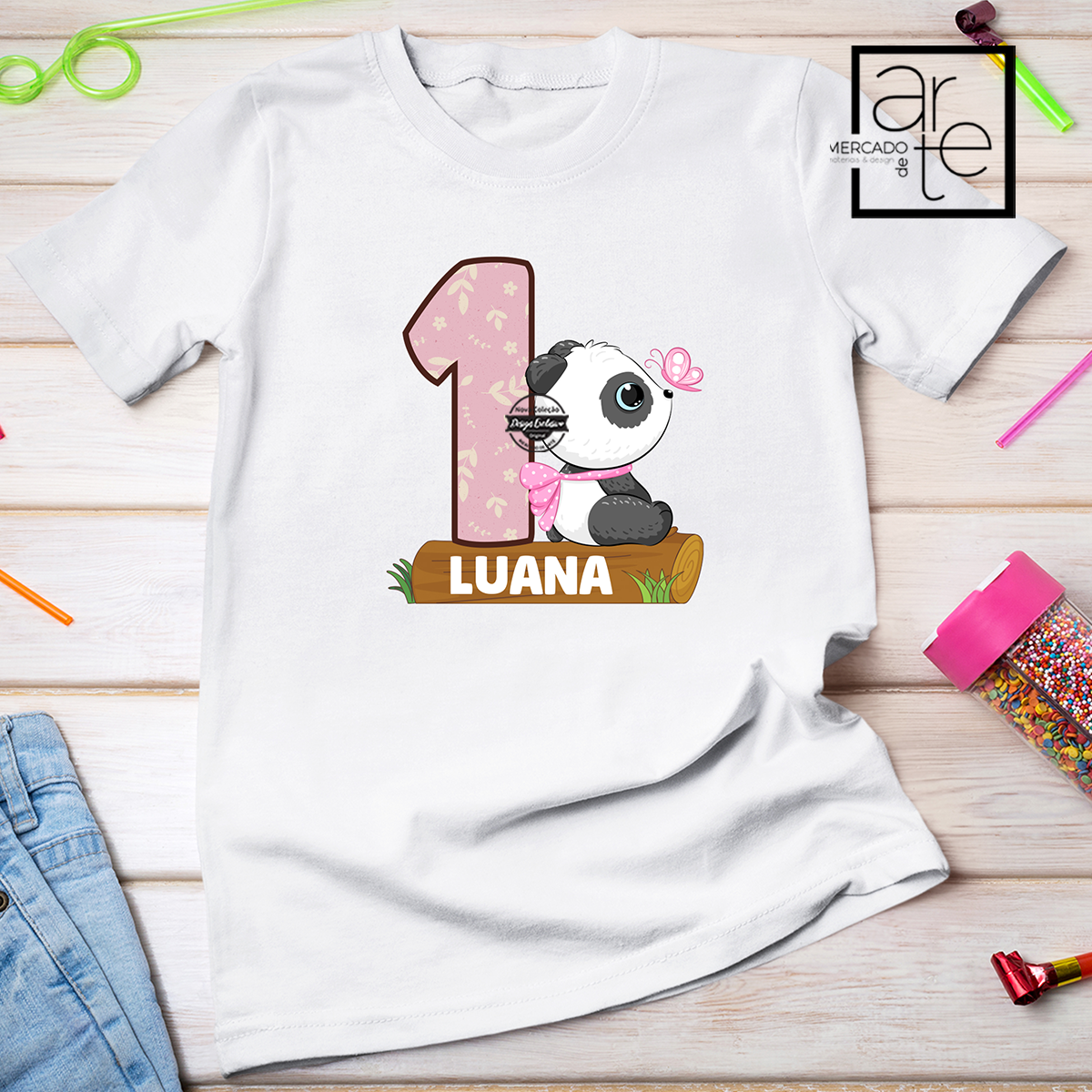 T-shirt aniversário "Animais"