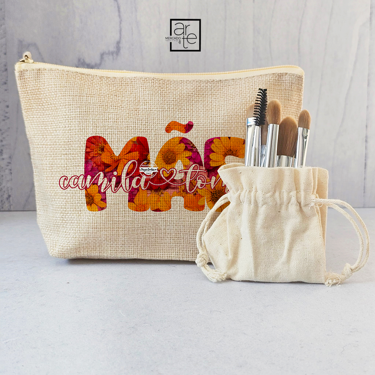 Bolsa com pinceis "Mãe"
